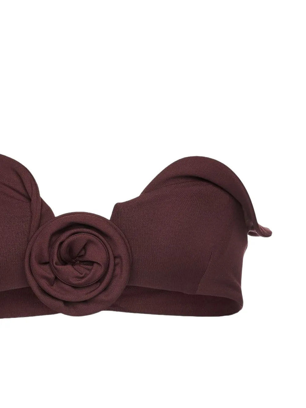 Magda Butrym Bandeau bikinitop met bloemenpatch Rood