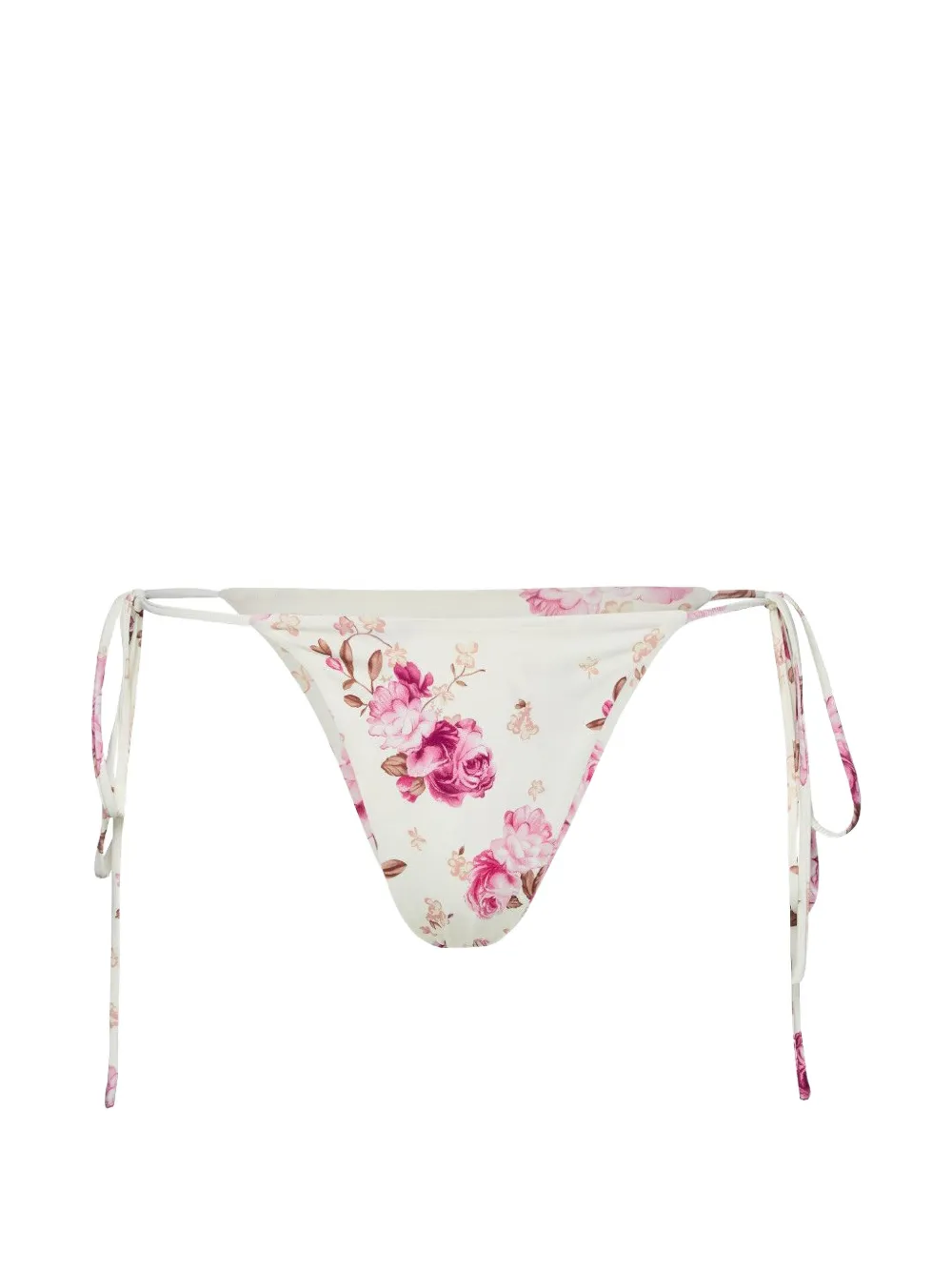 Magda Butrym floral-print tie-side bikini bottoms - Toni neutri
