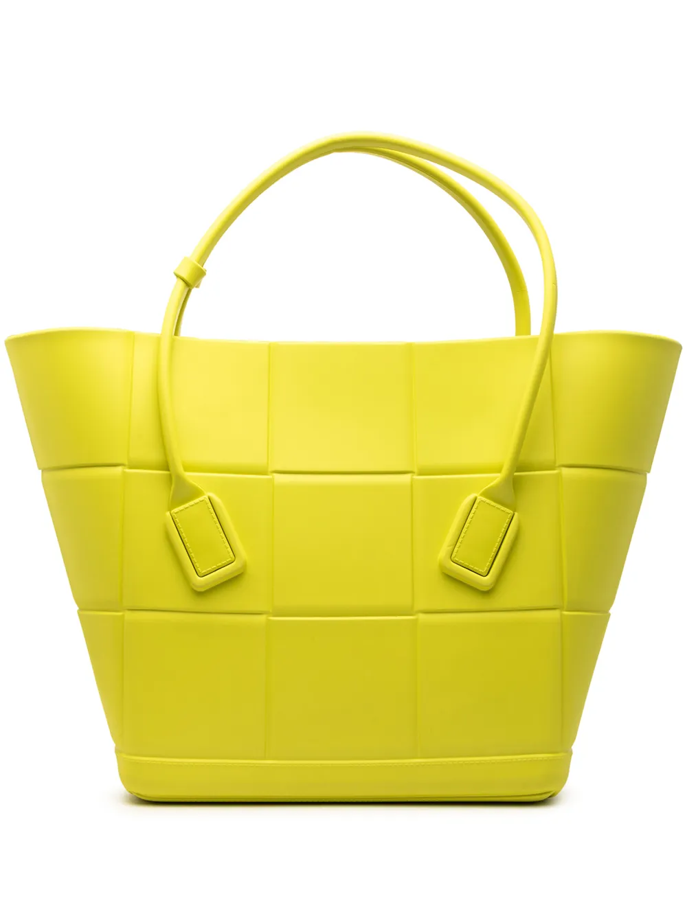 Bottega Veneta Pre-Owned 2019-2026 Medium Matte Rubber Arco tote bag - Yellow