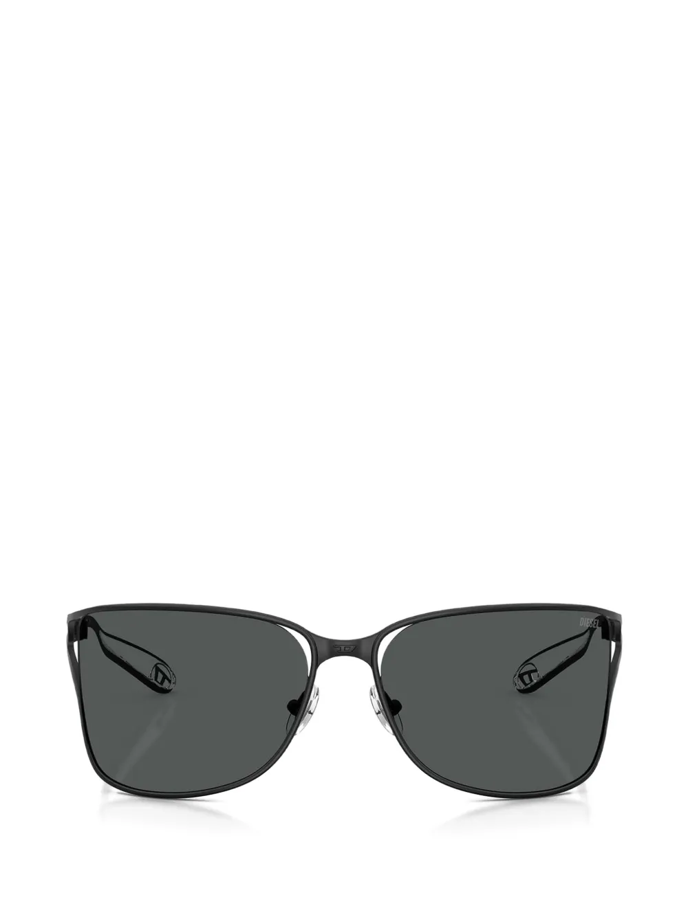 Diesel cut-out metal sunglasses - Nero