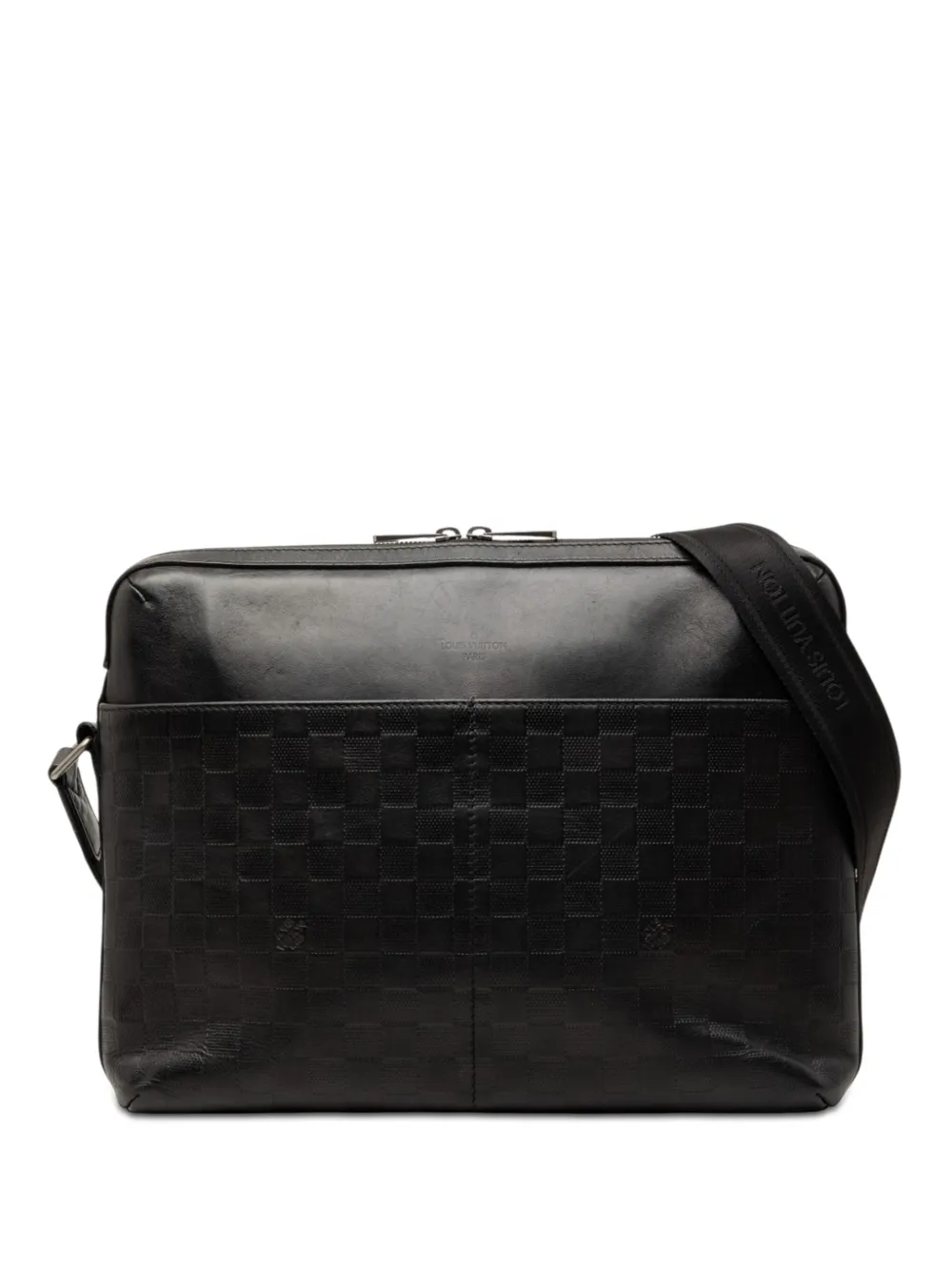 Louis Vuitton Pre-Owned 2012 Damier Infini Calypso MM crossbody bag - Black