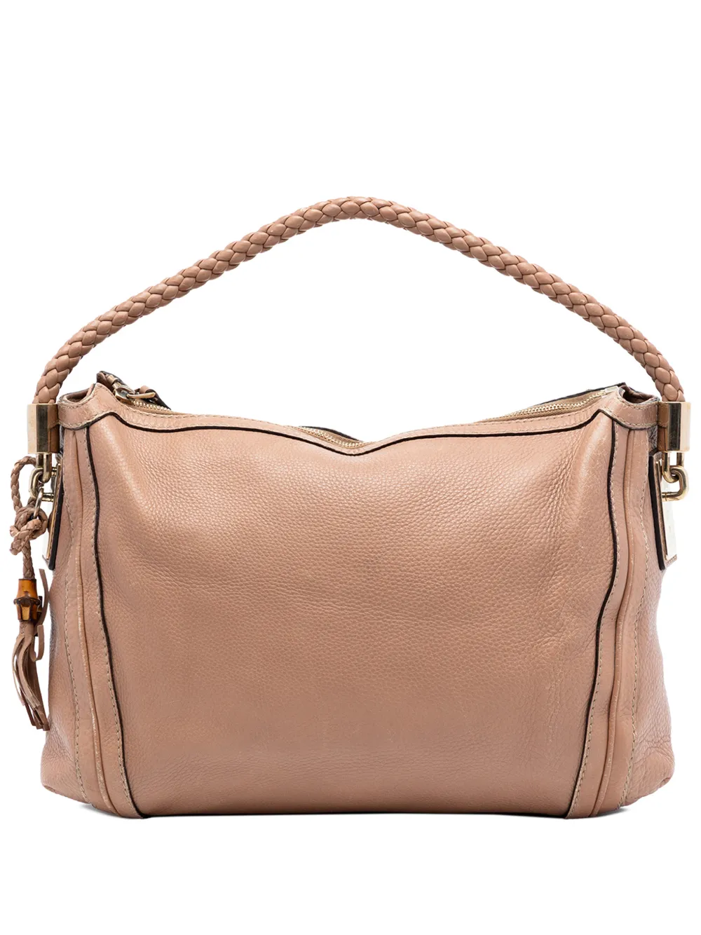 Gucci Pre-Owned 2016-2026 Medium Pebbled Calfskin Bella shoulder bag - Marrone