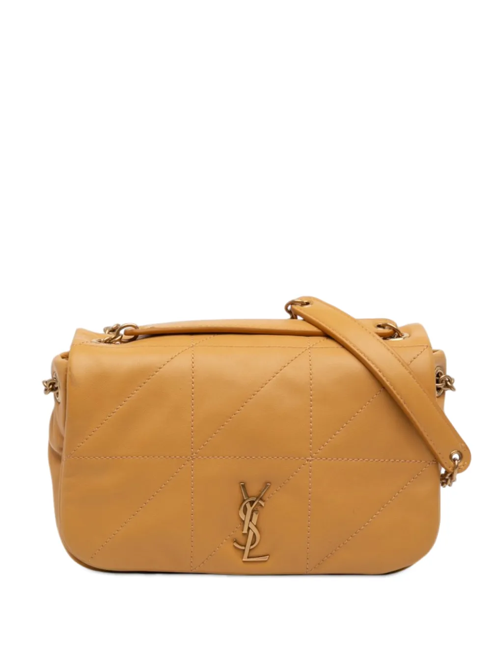 Saint Laurent Pre-Owned 2024 Mini Quilted Lambskin Jamie 4.3 shoulder bag - Giallo
