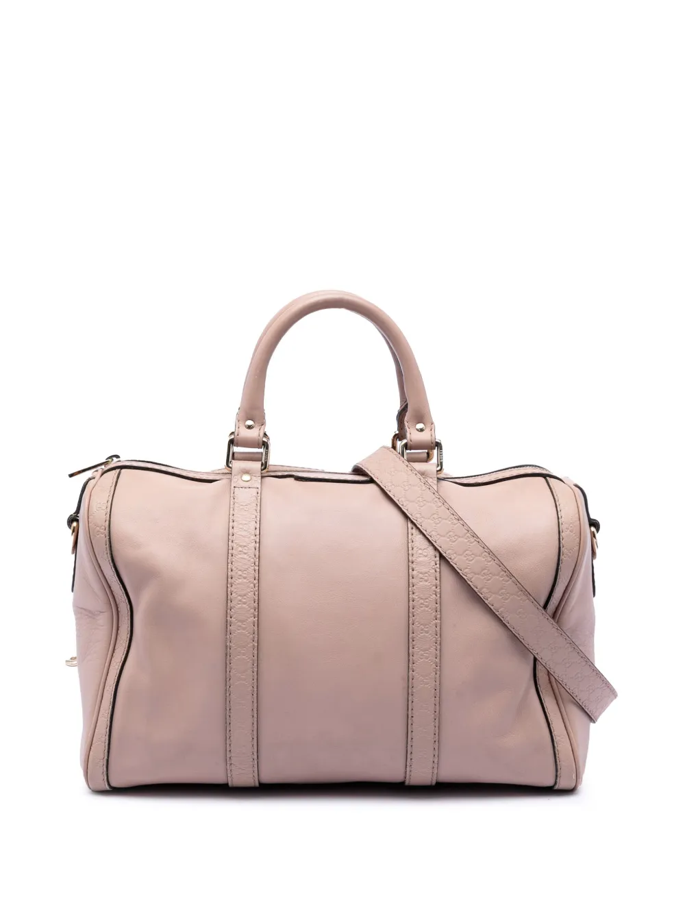 Gucci Pre-Owned 2016-2026 Medium Microguccissima Trimmed Calfskin Joy Boston Bag satchel - Rosa