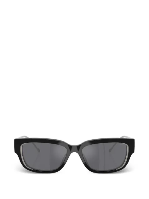 Diesel logo-plaque rectangle-frame sunglasses