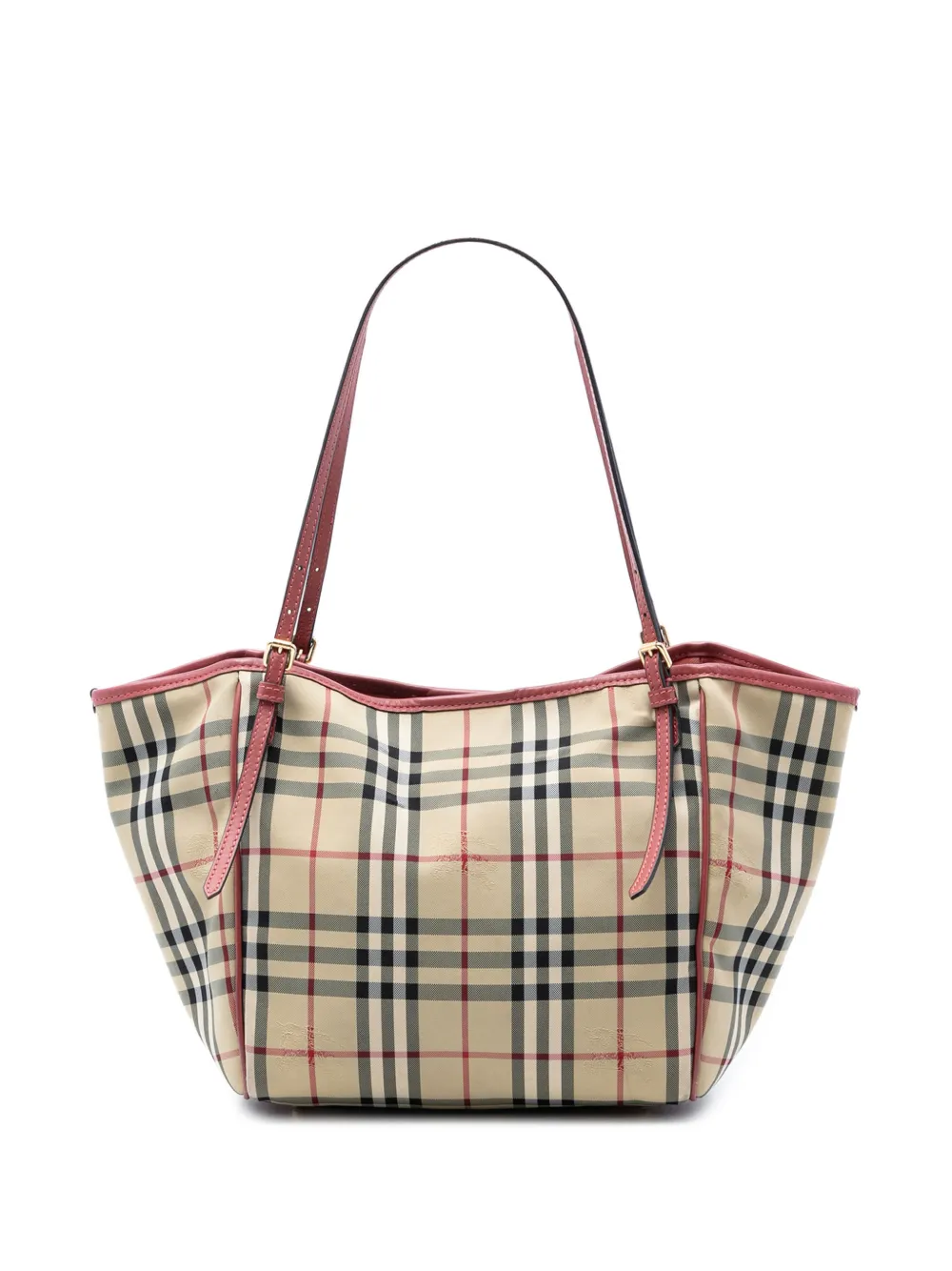 Burberry Pre-Owned 2000-2017 Small Haymarket Check Canvas Canterbury tote bag - Toni neutri