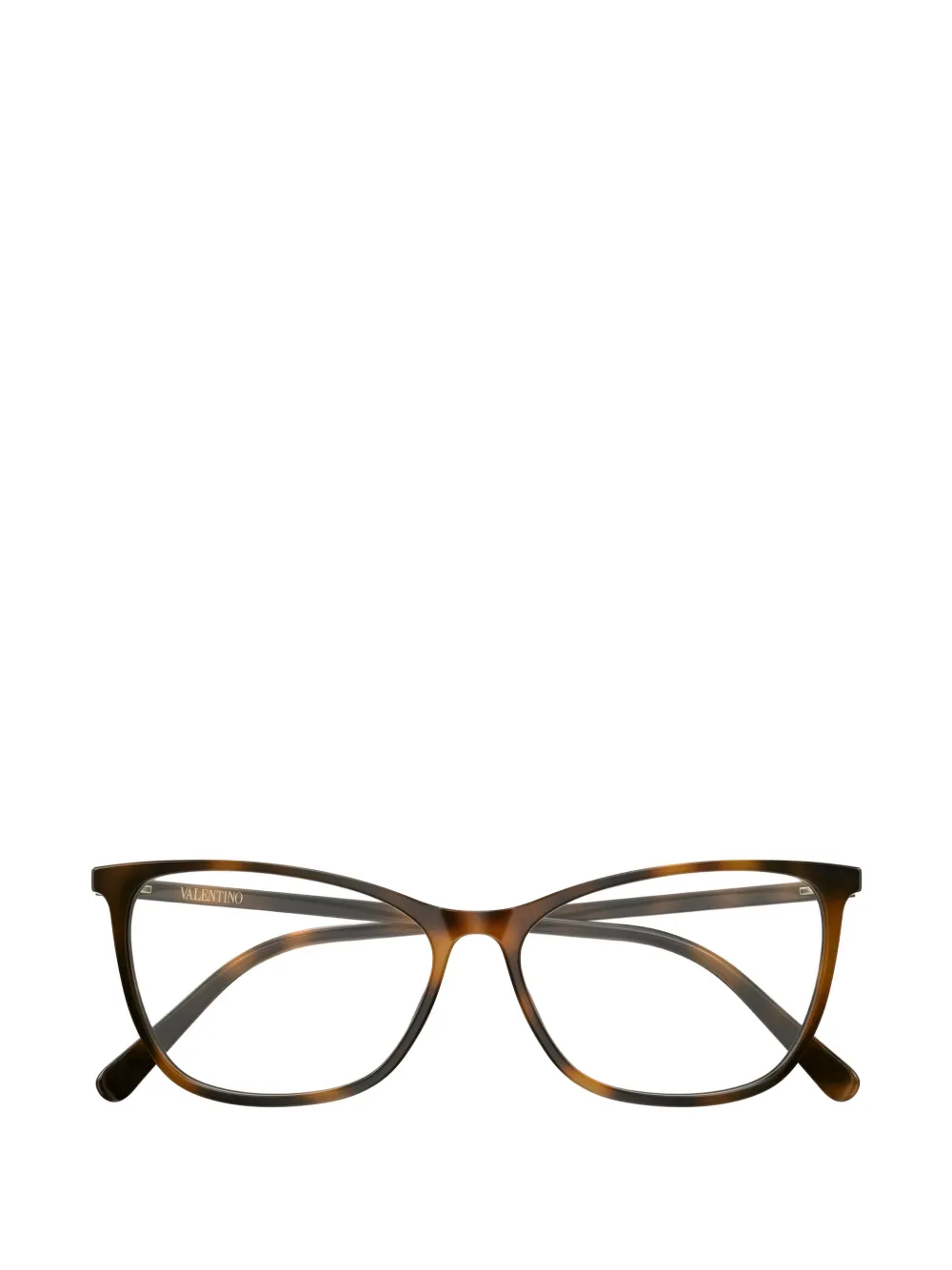 VALENTINO GARAVANI EYEWEAR tortoiseshell-effect cat-eye glasses - Marrone