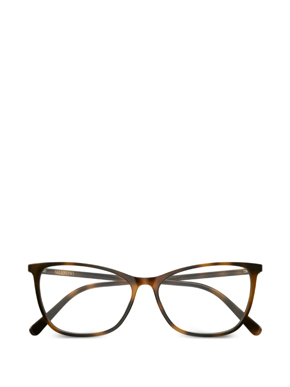 VALENTINO GARAVANI EYEWEAR tortoiseshell-effect cat-eye glasses - Marrone