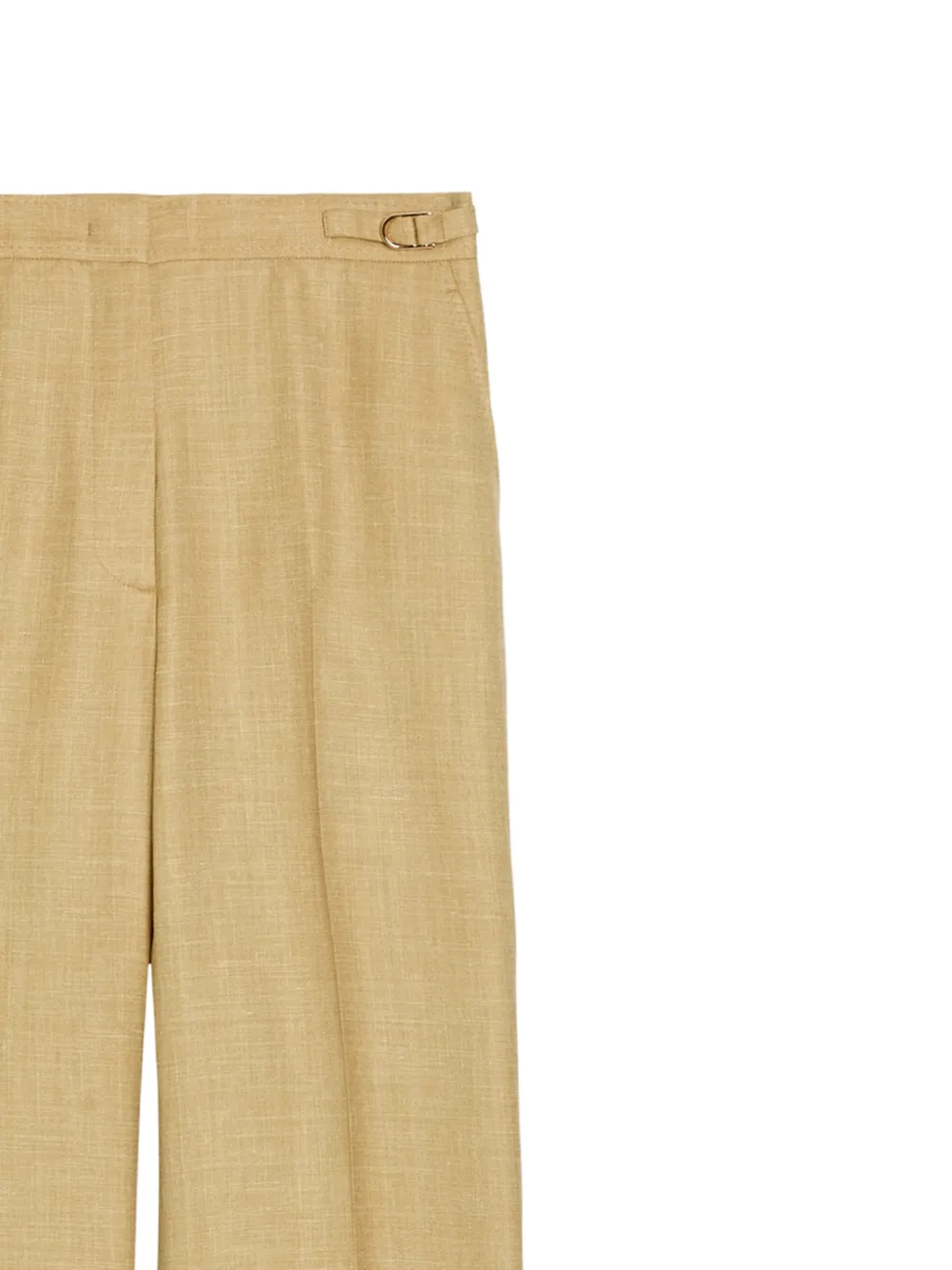Gabriela Hearst Plooibroek met gesp Beige