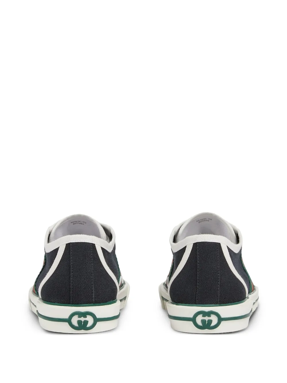 Gucci 1977 canvas sneakers met web-streep Zwart