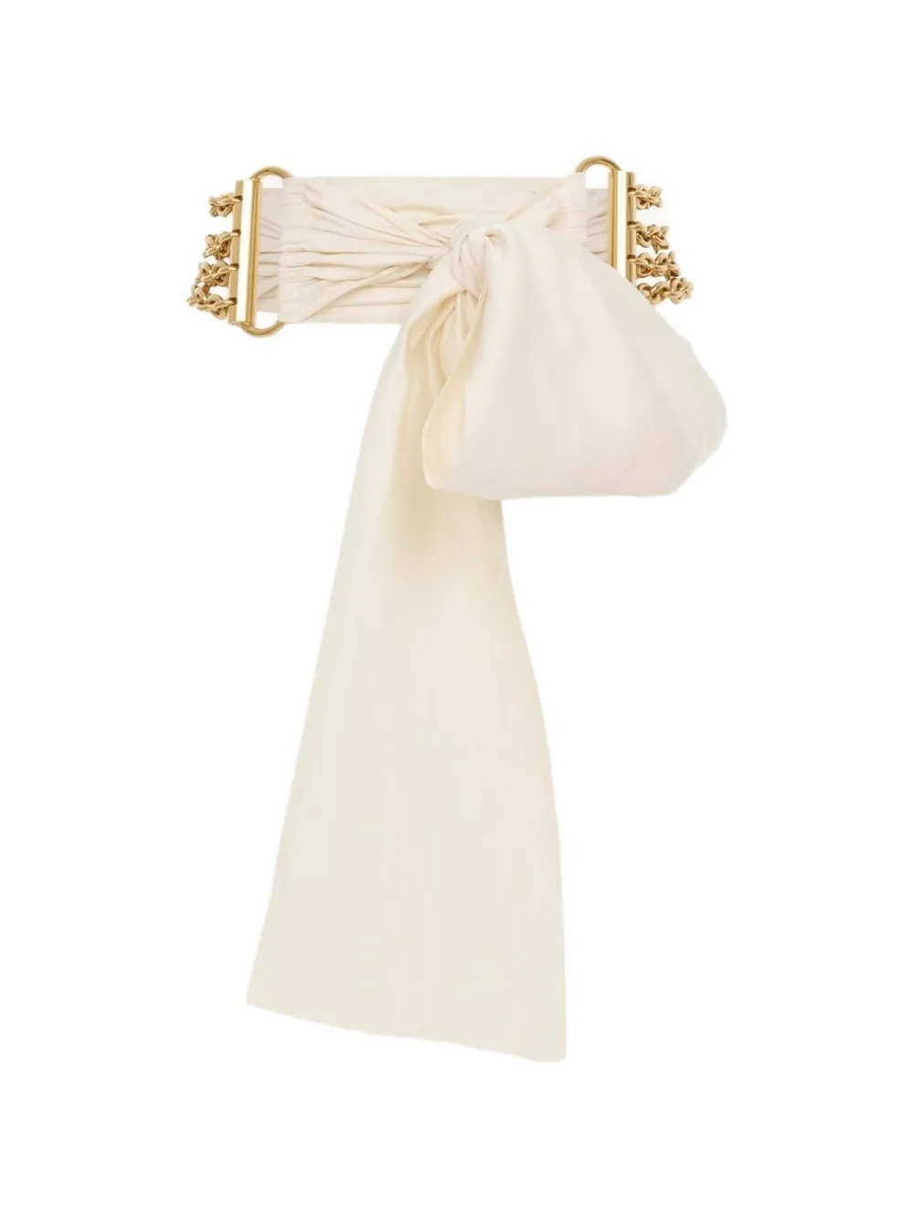 Chloé knotted chain-link belt - Neutrals