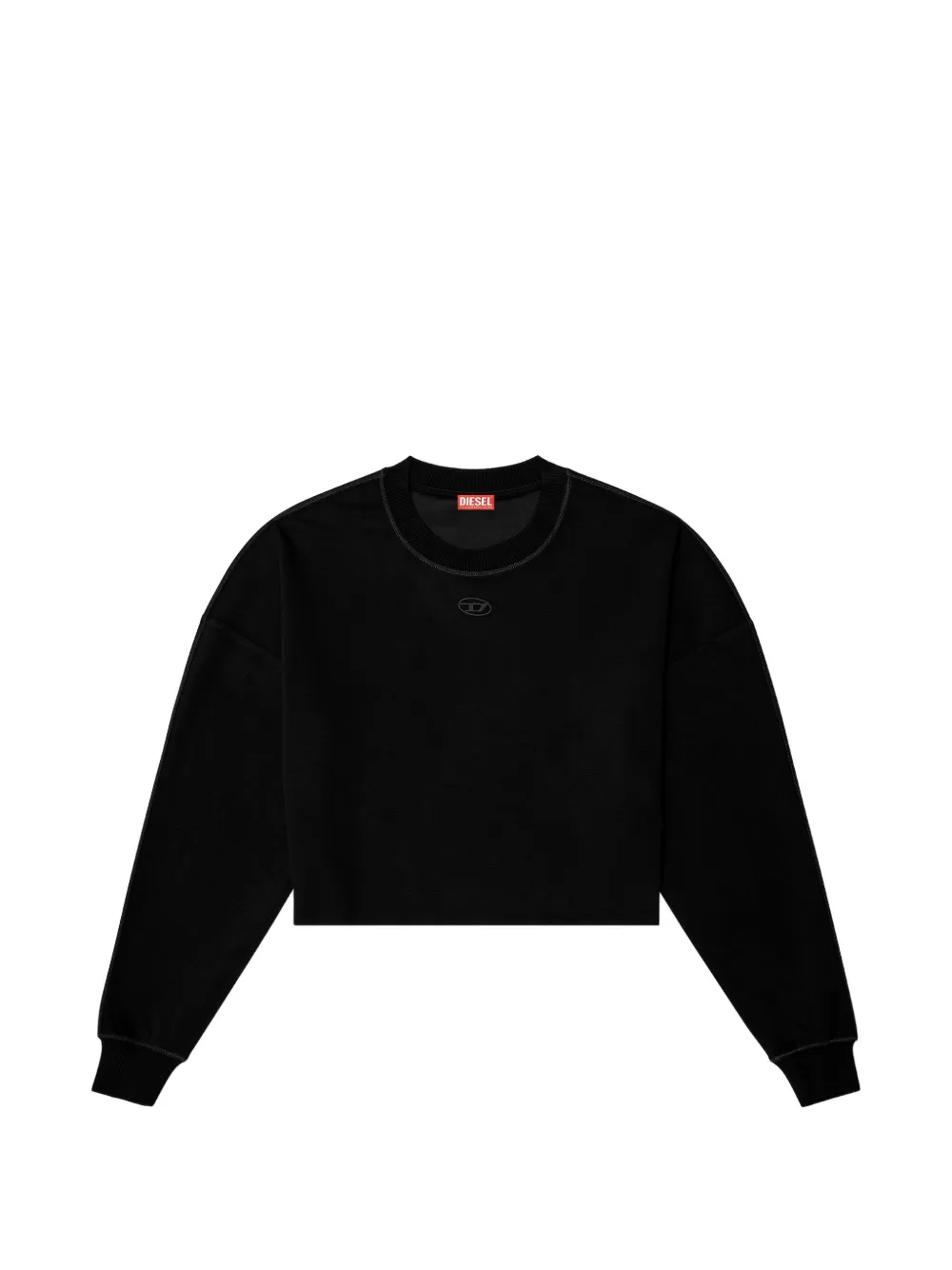 Diesel Blake-Utlt Oval D crop top - Nero