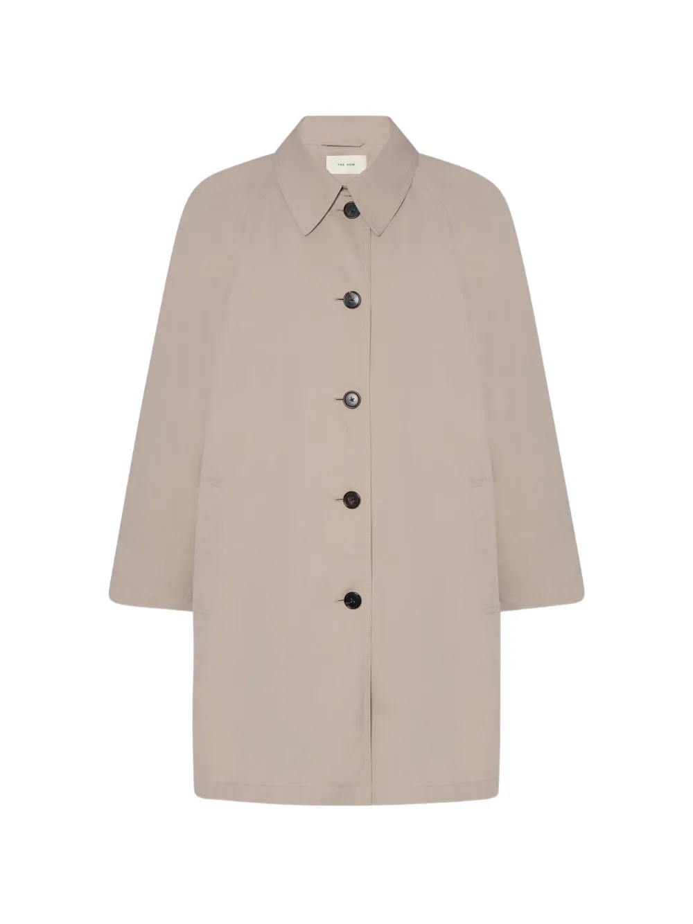 The Row Hawkins raglan-sleeve single-breasted coat - Toni neutri