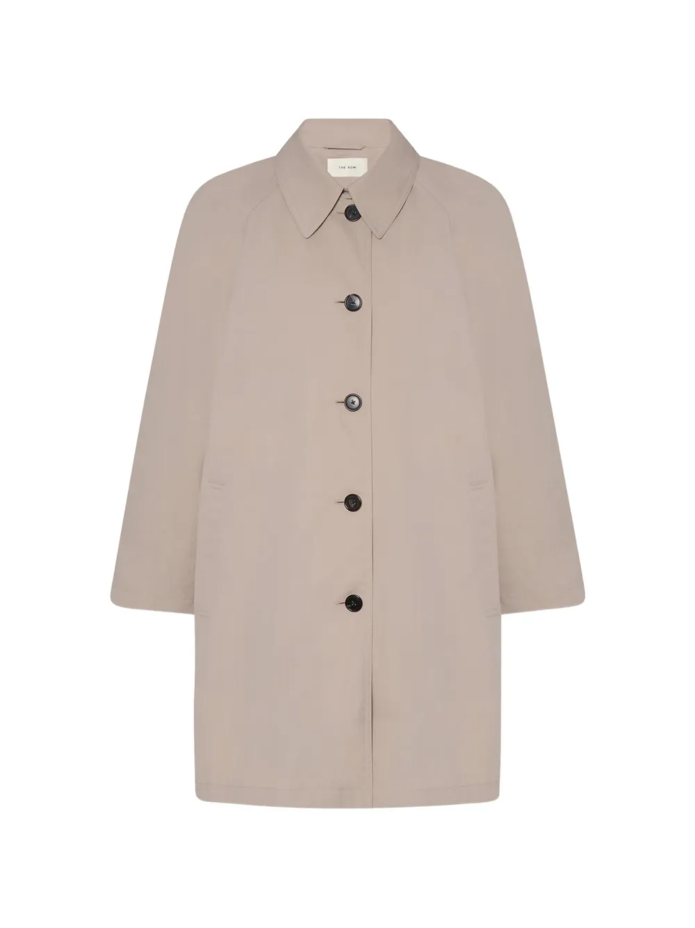 The Row Hawkins raglan-sleeve single-breasted coat - Neutrals