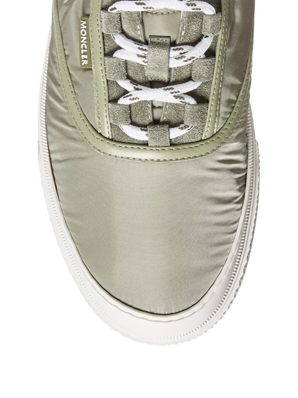 Moncler quilted panelled sneakers Groen