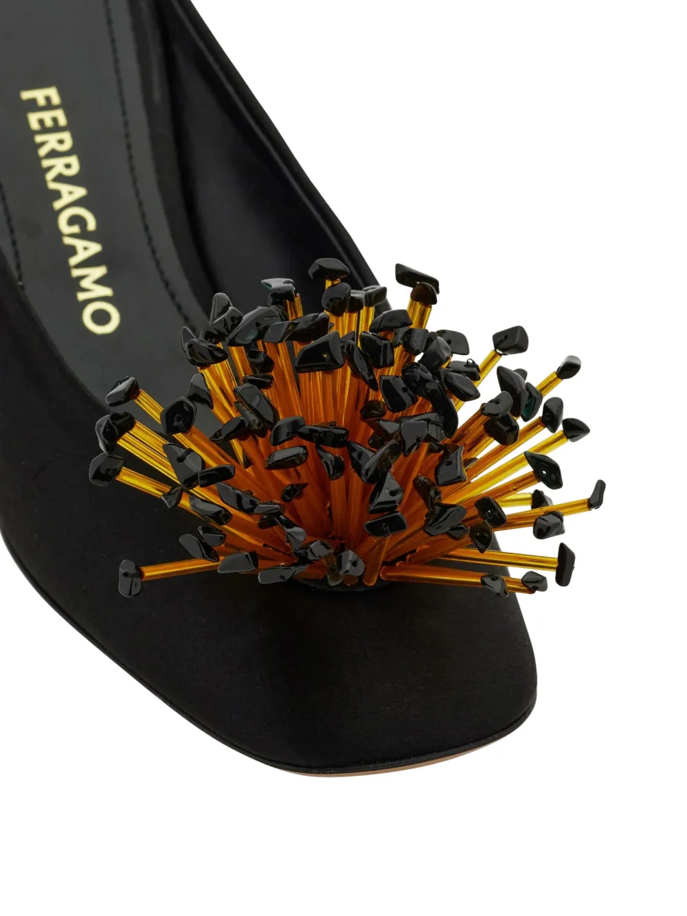 Ferragamo Muiltjes verfraaid met kralen Zwart