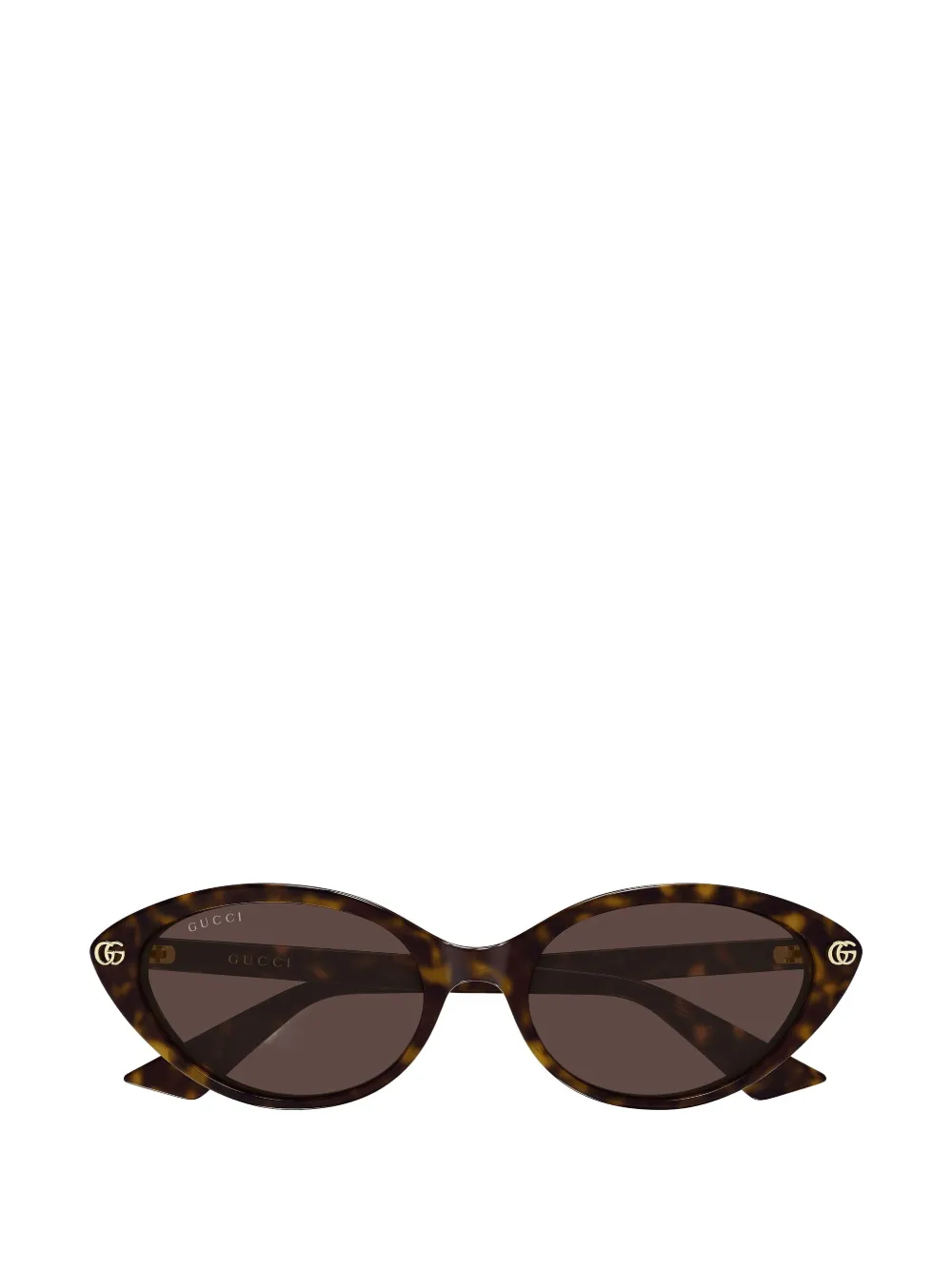 Gucci Eyewear Double G cat-eye sunglasses - Marrone