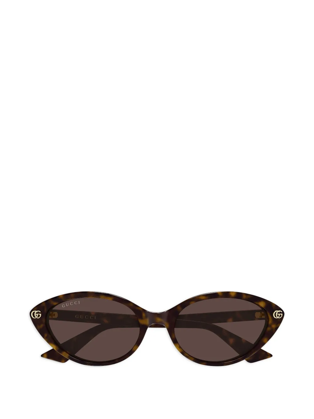 Gucci Eyewear Double G cat-eye sunglasses - Marrone