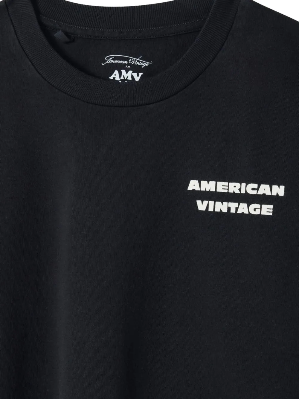 American Vintage Kids T-shirt met lange mouwen Zwart