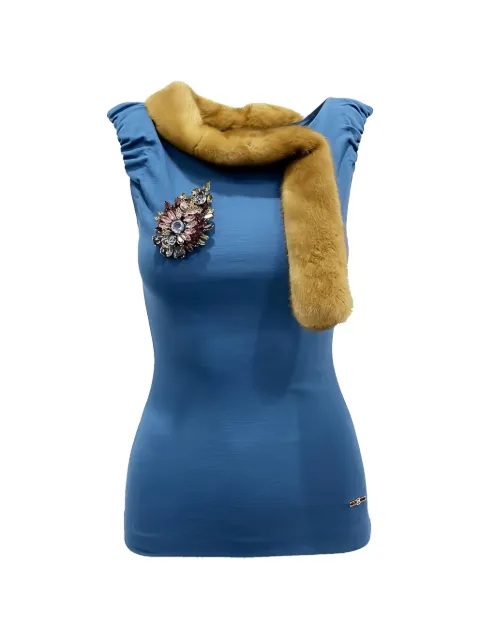 DSQUARED2 crystal-embellished tank top