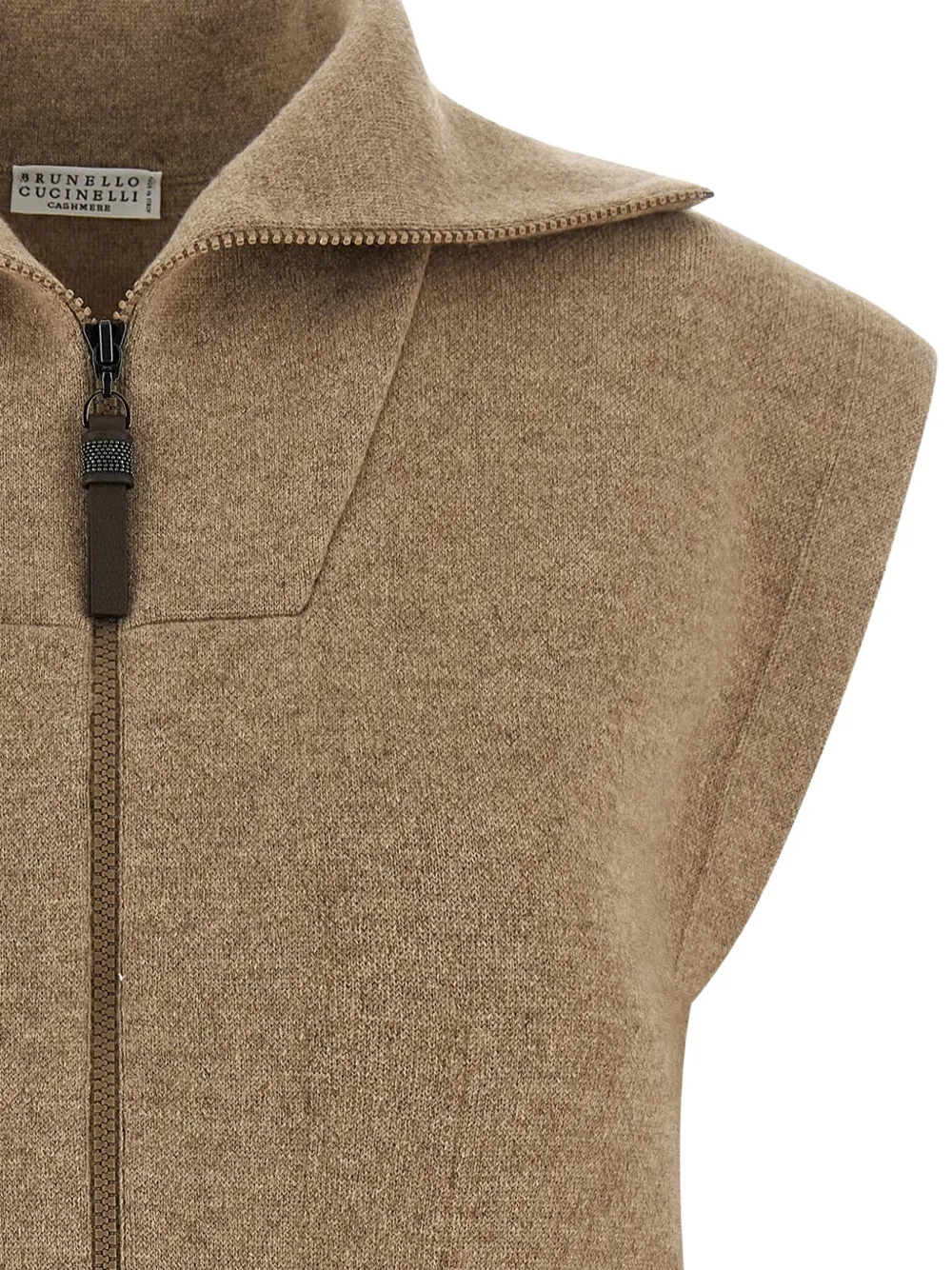 Brunello Cucinelli Mouwloos vest Beige