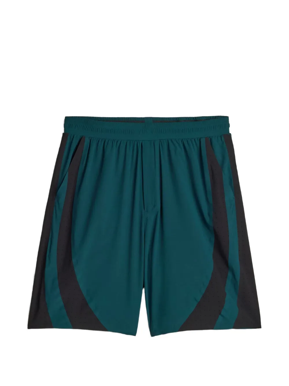 Y-3 colourblock shorts - Verde