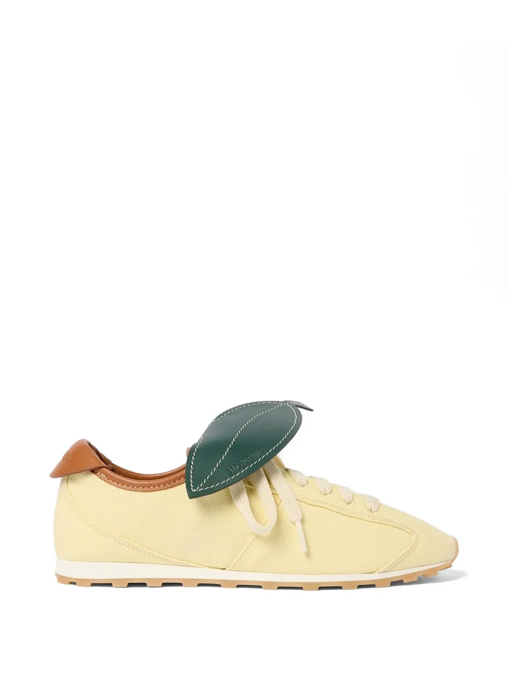 Jacquemus Les Tennis leaf-detail sneakers - Giallo