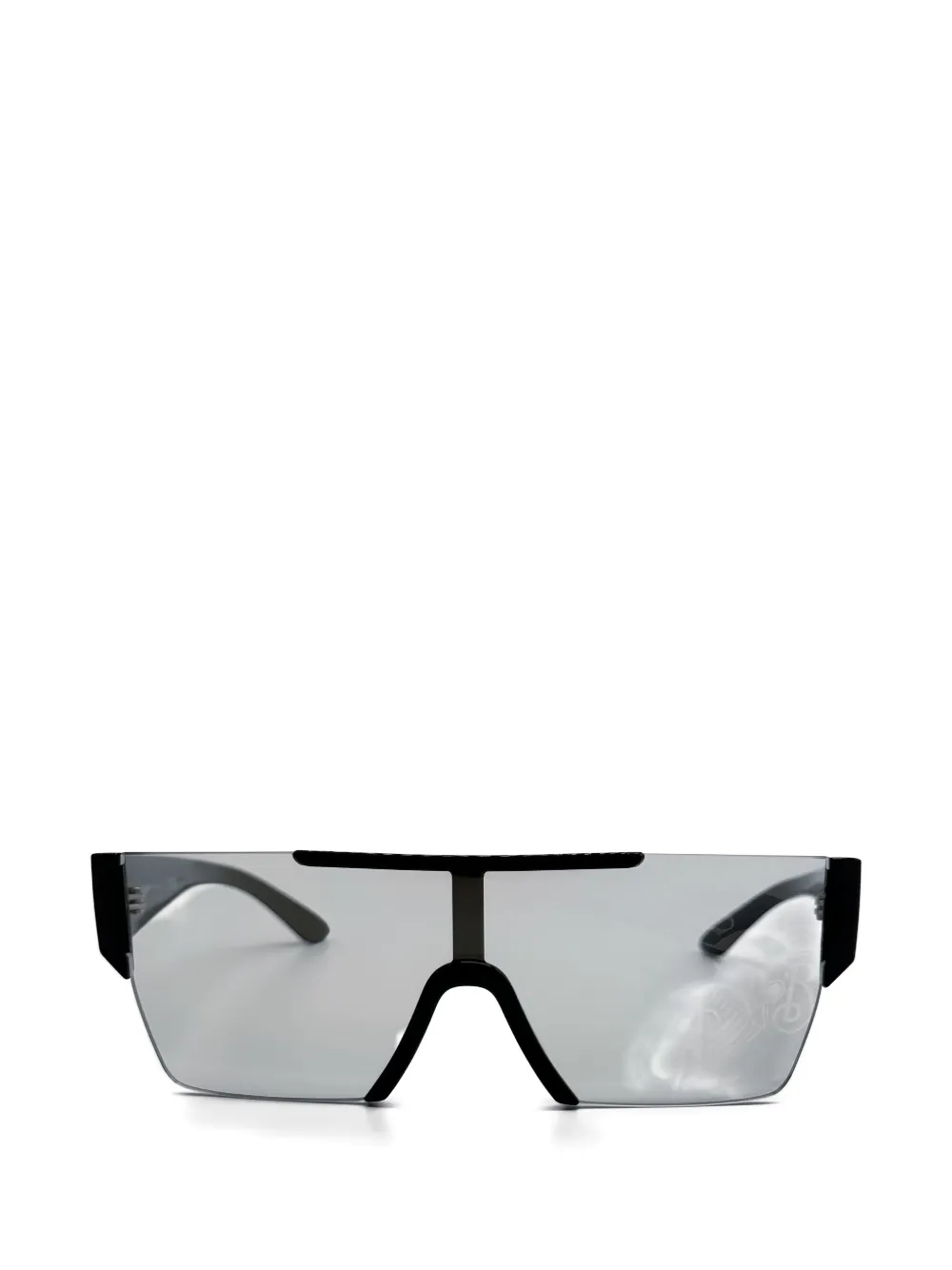 Burberry Square Semi-rimless Sunglasses In Black