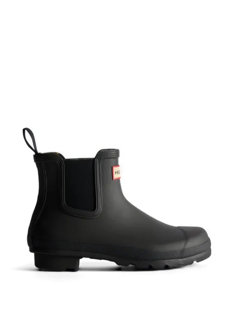 Hunter Original logo-detail chelsea boots