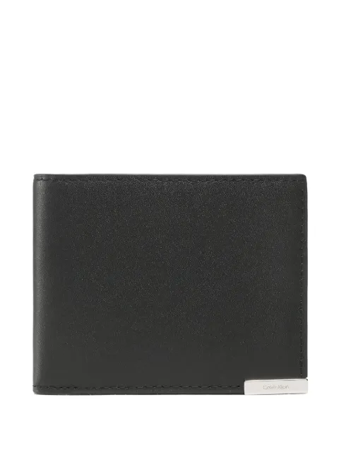 Calvin Klein cartera plegable con placa del logo