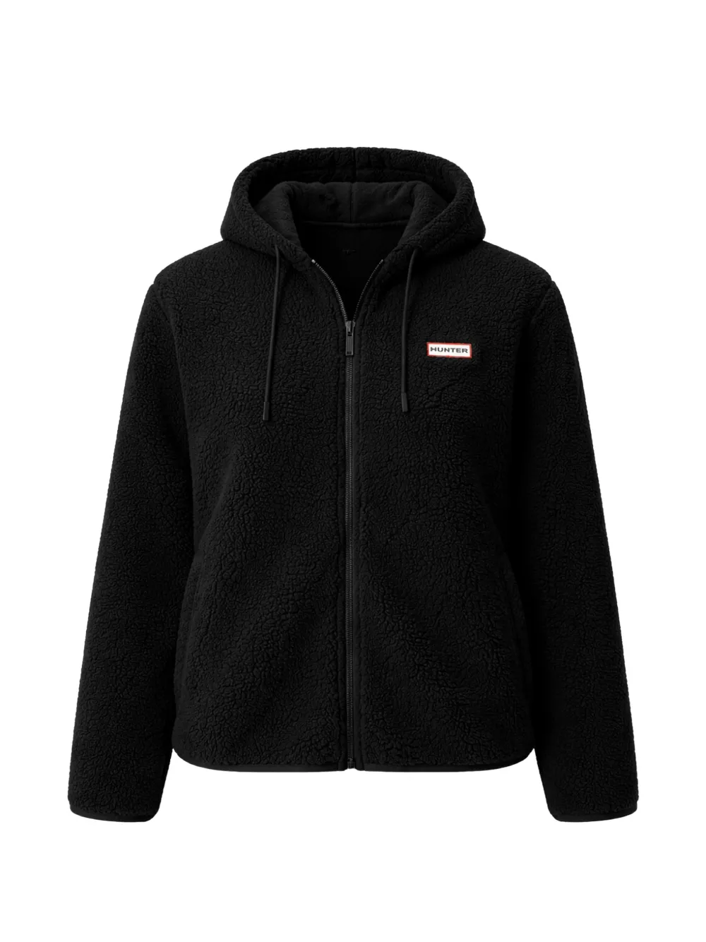 Hunter Bonelle borg fleece hoodie - Nero