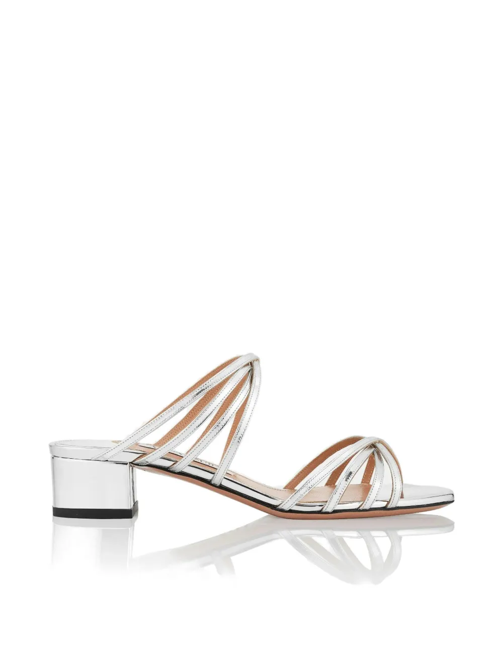 Aquazzura Tell Me multi-strap sandals Zilver
