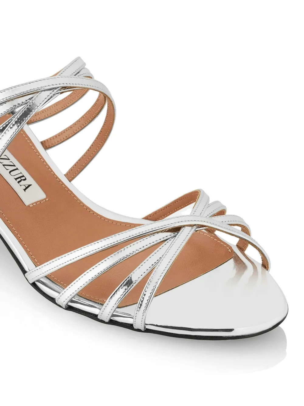 Aquazzura Tell Me multi-strap sandals Zilver