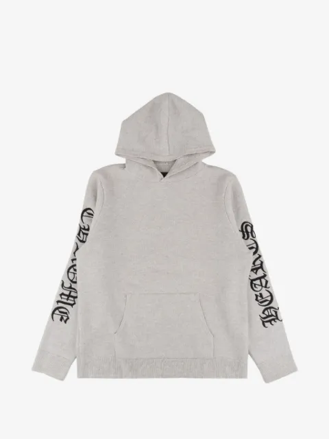 Chrome Hearts embroidered-logo cashmere hoodie