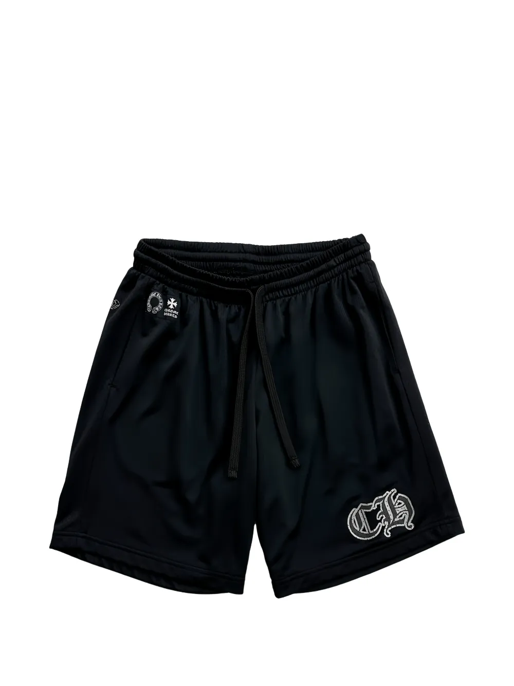 Chrome Hearts mesh varsity shorts - Schwarz