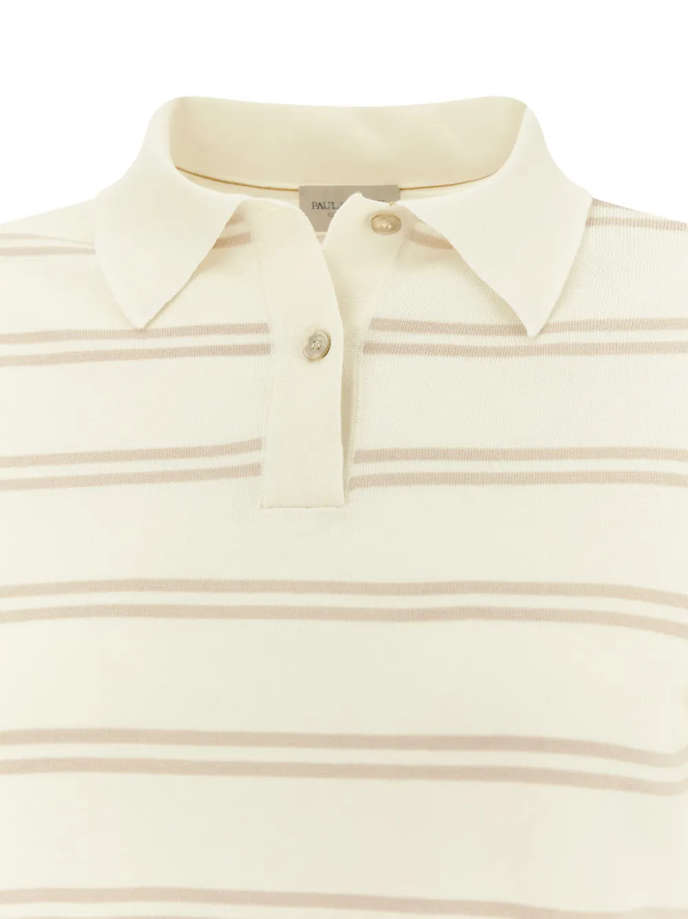 Paul & Shark Gestreept poloshirt met korte mouwen Beige