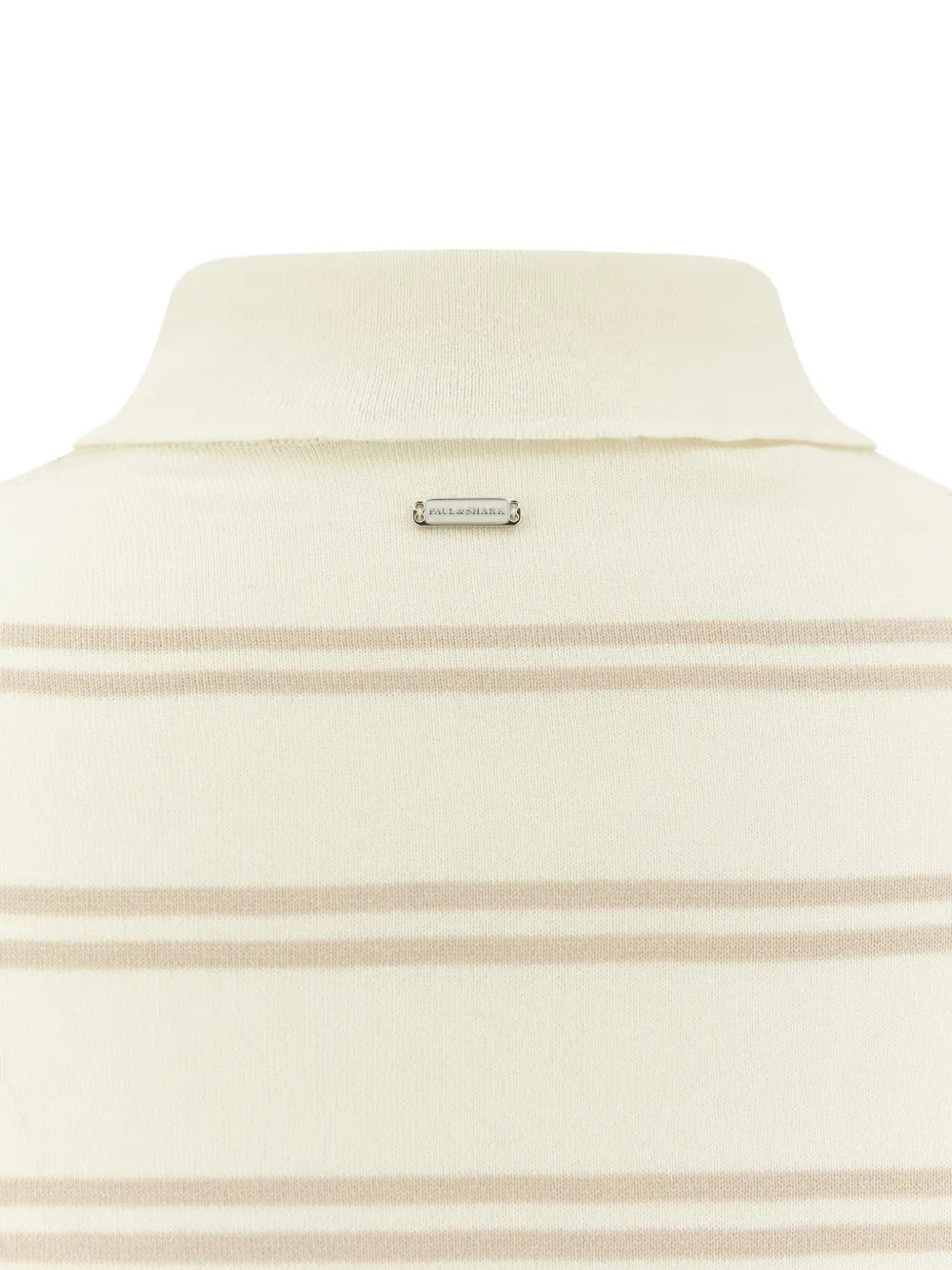 Paul & Shark Gestreept poloshirt met korte mouwen Beige