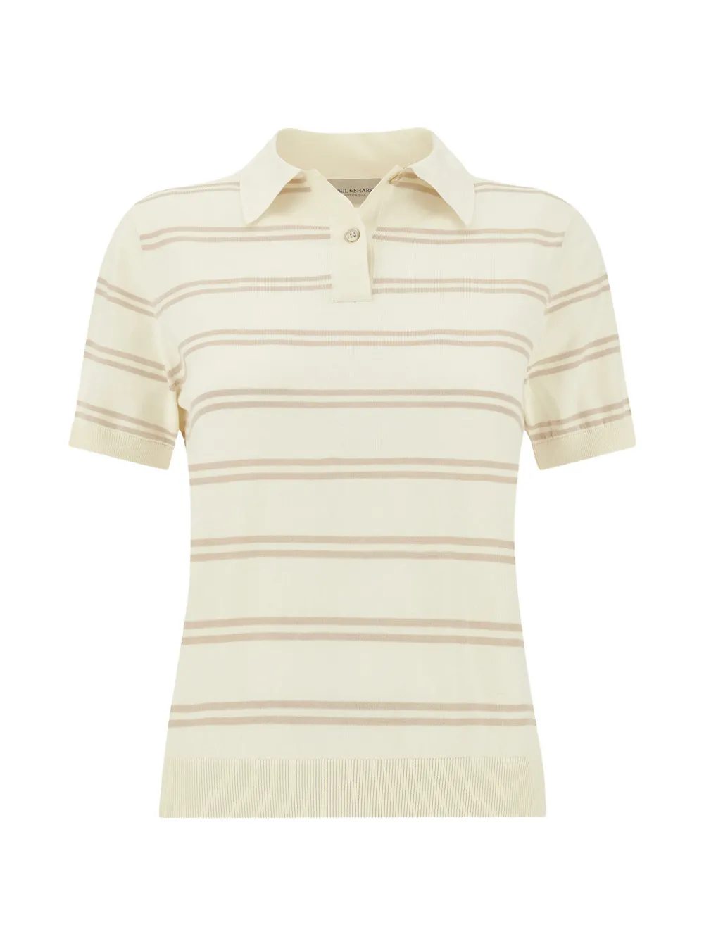 Paul & Shark striped short-sleeve polo shirt - Toni neutri