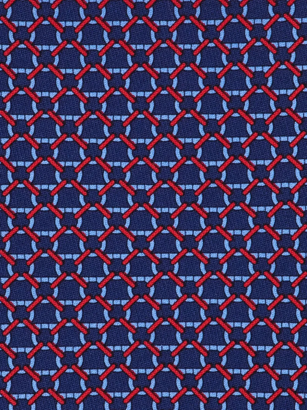 Ferragamo Zijden stropdas met print Blauw