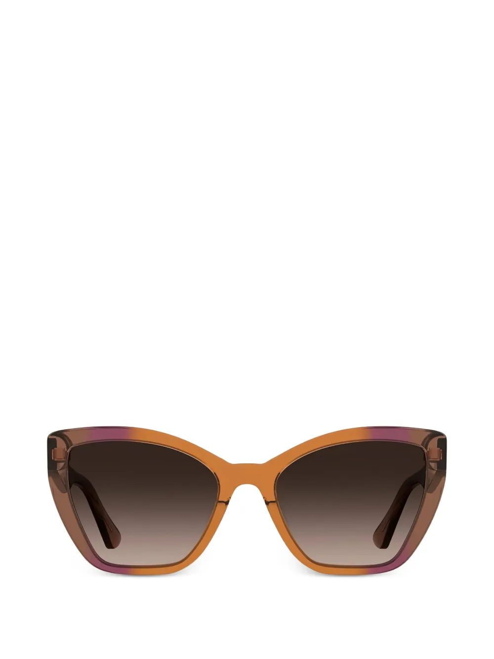 Moschino Eyewear cat-eye frame sunglasses - Braun