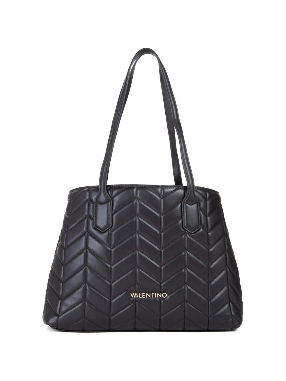 MARIO VALENTINO chevron-quilted tote bag - Nero