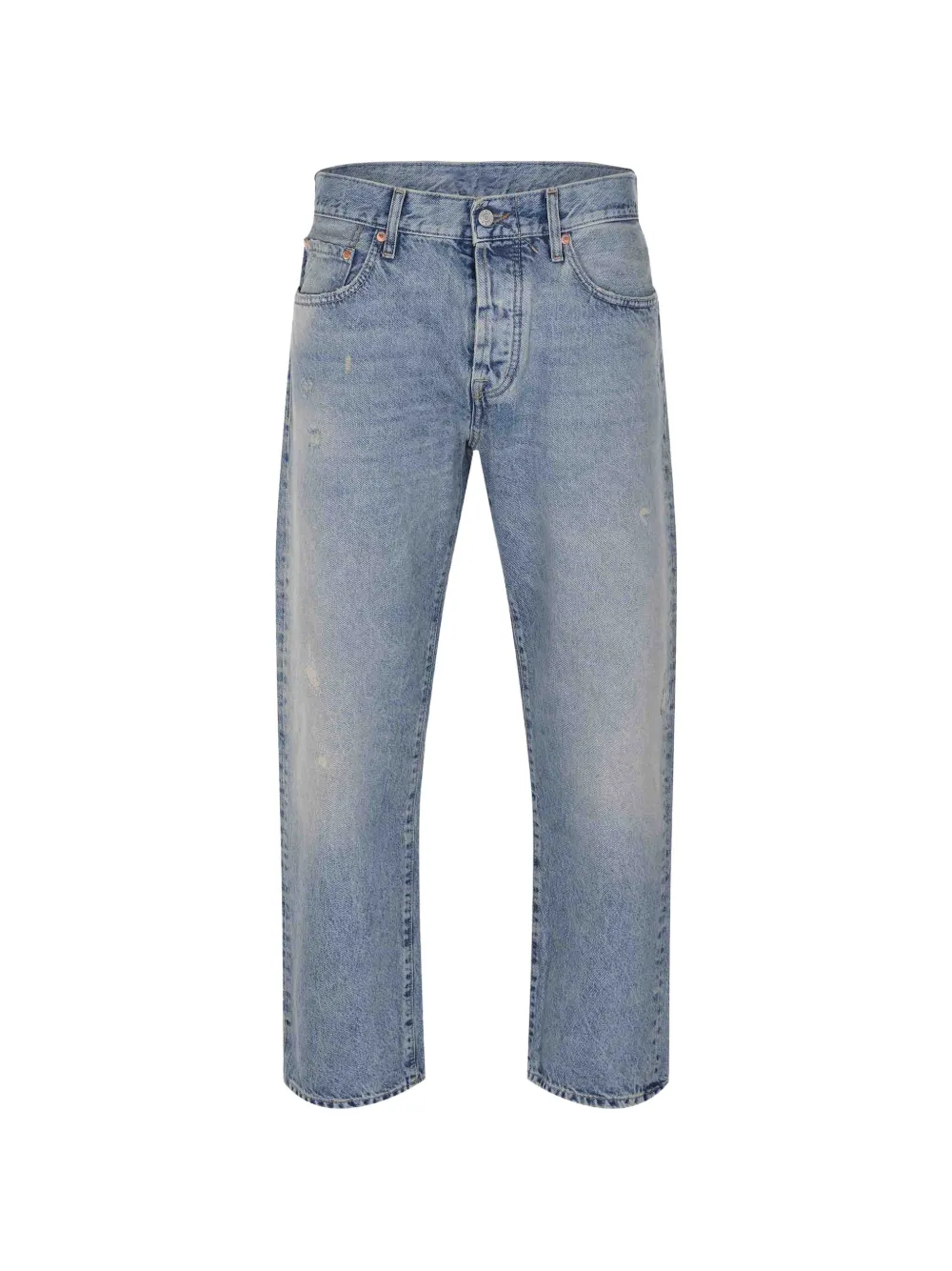 Cycle Jeans dritti con effetto vissuto - Blu