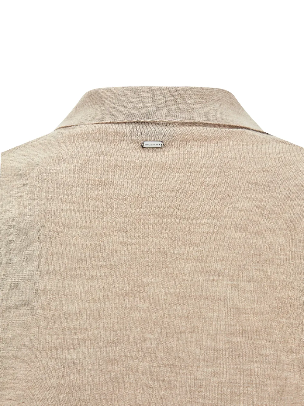 Paul & Shark Kasjmier polotop met V-hals Beige