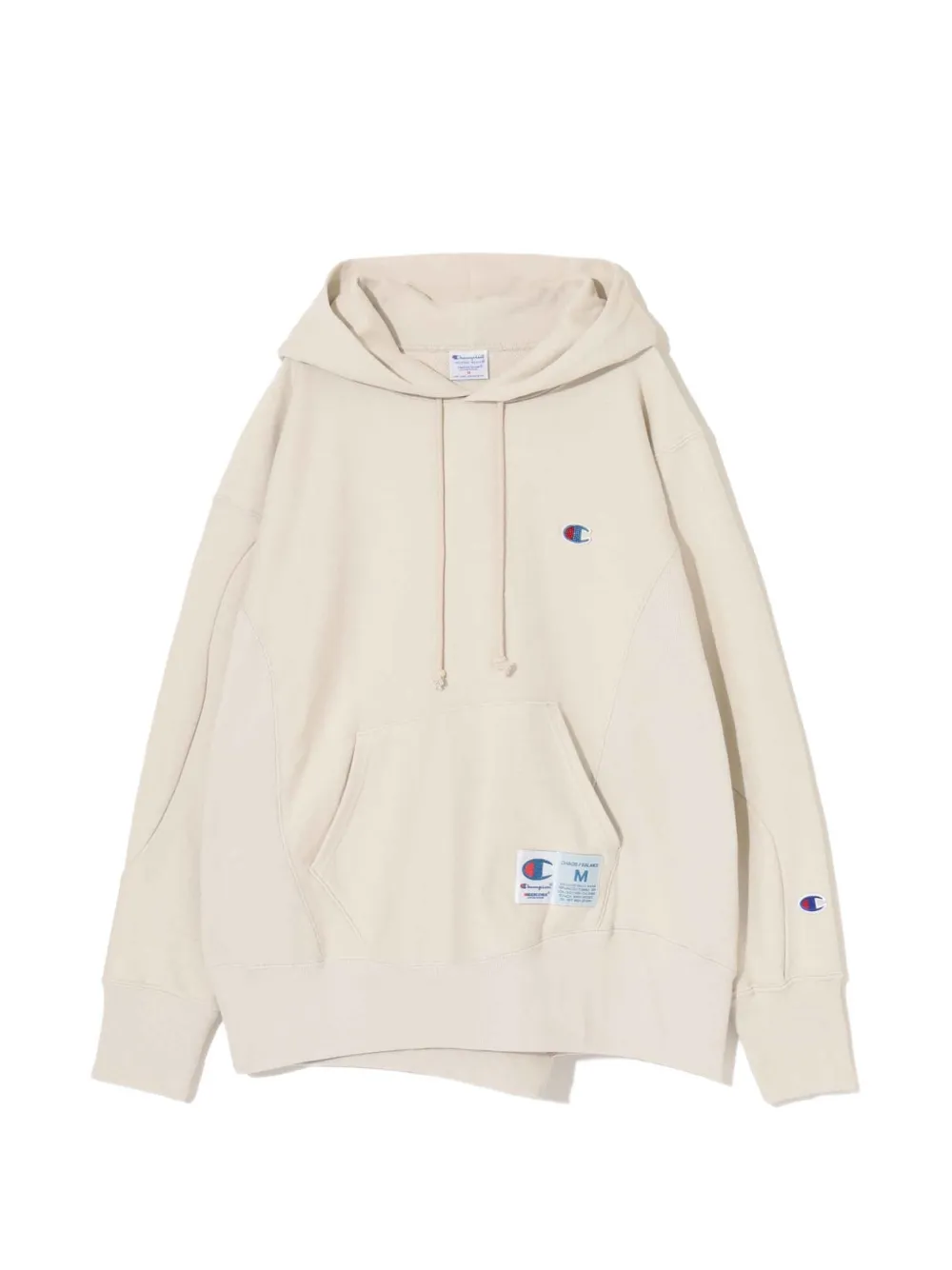 Undercover x Champion logo-patch hoodie - Toni neutri