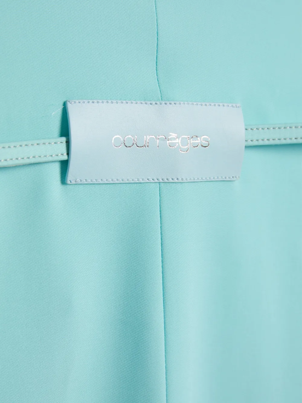 Courrèges Maxi-jurk met ceintuur en uitgesneden details Blauw