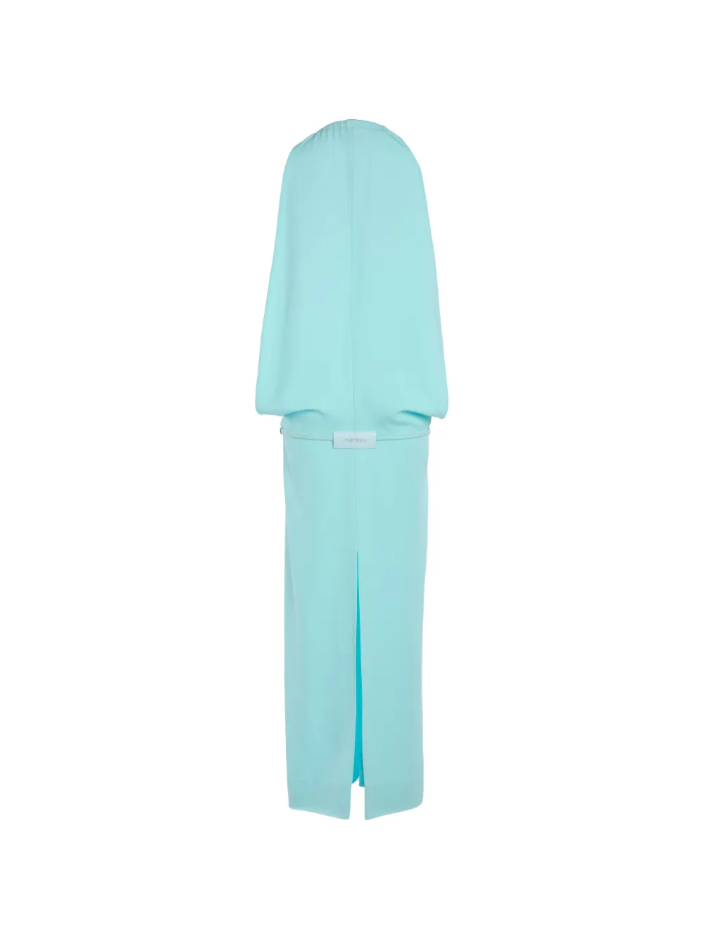 Courrèges Maxi-jurk met ceintuur en uitgesneden details Blauw