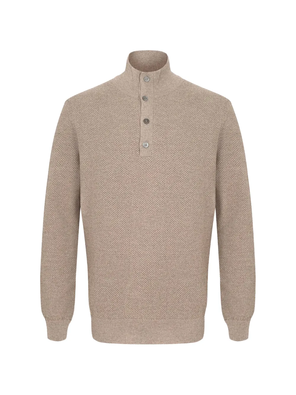 Corneliani button-up knit sweater - Toni neutri