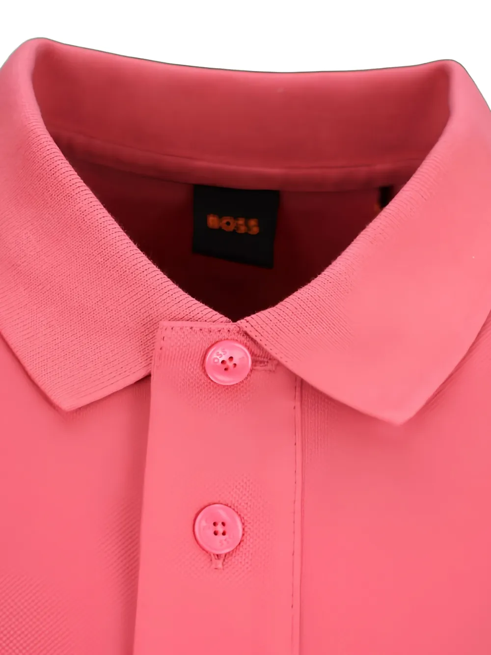 BOSS Poloshirt met logopatch Roze