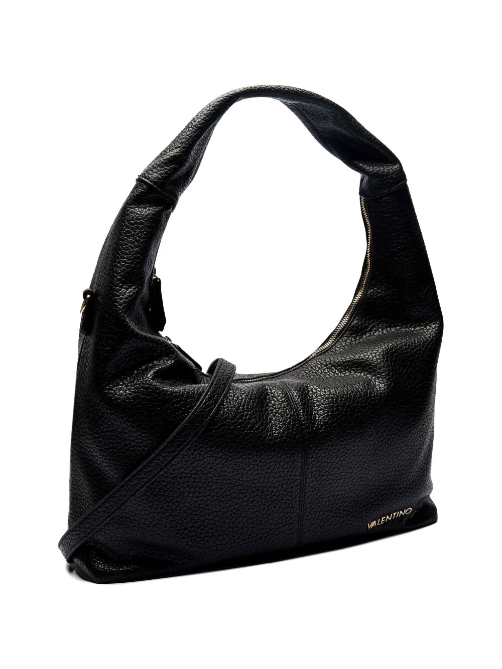 MARIO VALENTINO Shopper met logo en bewerkte textuur Zwart