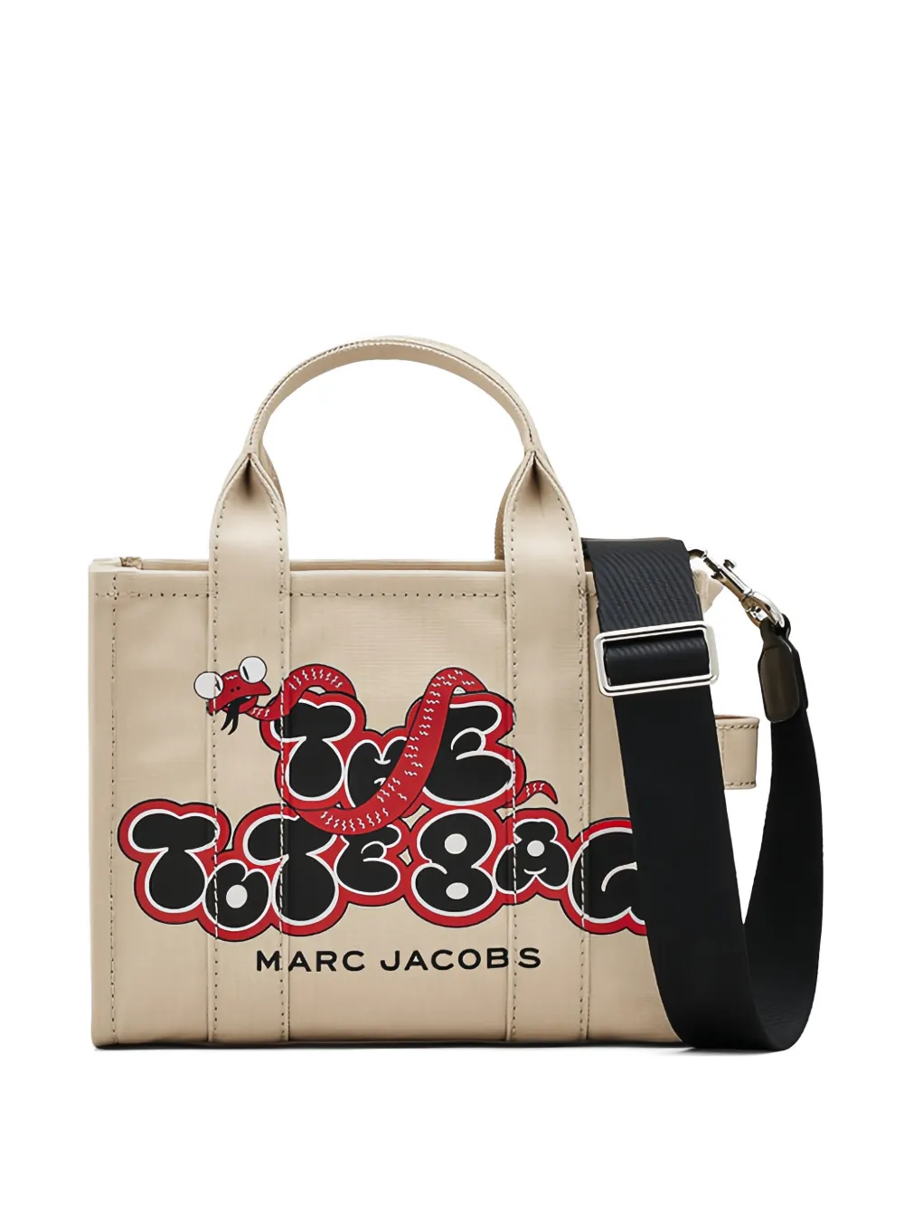 Marc Jacobs The Tote Bag snake-print tote bag - Nude
